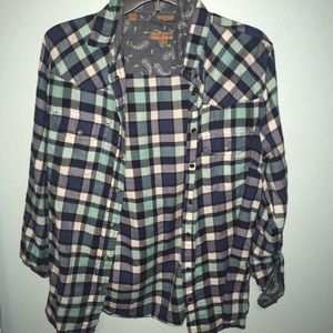 NWOT Plaid top